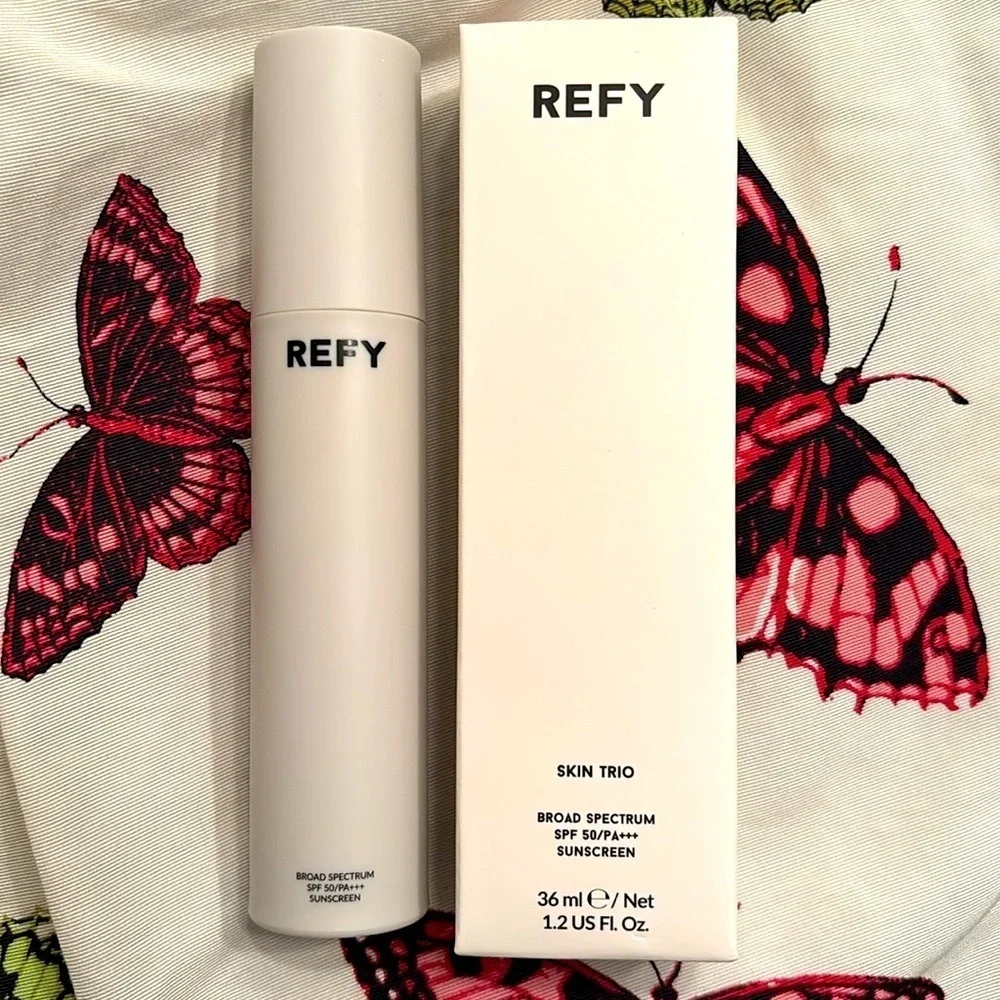 Brand New REFY Skin Trio SPF 50 Sunscreen Brightening Hydrating Primer Prep